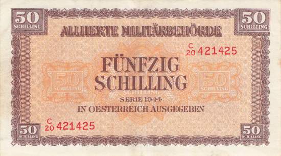 50 Schilling p109 Alliierte Militärbehörde